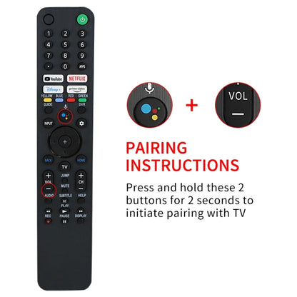 RMF-TX520U Bluetooth Voice Remote Control For Sony Smart TV KD-43X80J KD-43X85J(Black) - TV by PMC Jewellery | Online Shopping South Africa | PMC Jewellery | Buy Now Pay Later Mobicred