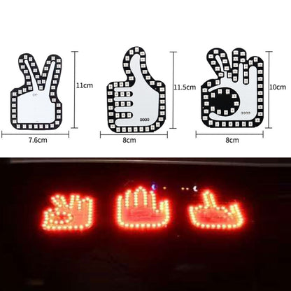 Car Interactive Finger Light Multi-function Warning Anti-rear Collision Light(Scissor Hand) - Warning Lights by PMC Jewellery | Online Shopping South Africa | PMC Jewellery | Buy Now Pay Later Mobicred