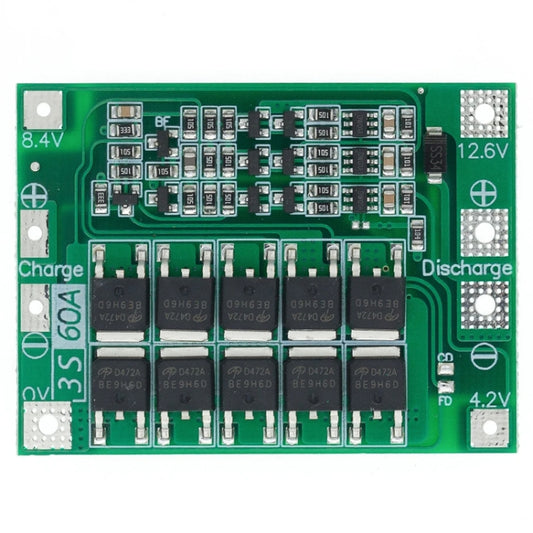3S 11.1V 12.6V 60A 18650 Li-Ion Battery Charger Protection Board(Enhanced) - Sensor Module by PMC Jewellery | Online Shopping South Africa | PMC Jewellery