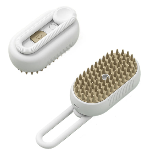 Pet Electric Spray Comb Rechargeable Cat Steamy Grooming Brush Cleaning Tool(White) - Brushes & Combs by PMC Jewellery | Online Shopping South Africa | PMC Jewellery