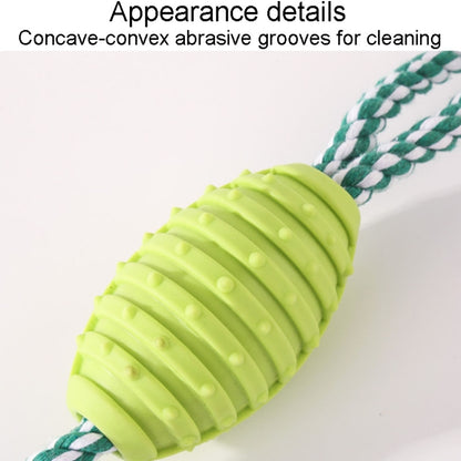 Dog Teething Toy Knot Pet Bite Resistant Teeth Cleaning Cotton Rope Ball(Green) - Rope Toys by PMC Jewellery | Online Shopping South Africa | PMC Jewellery