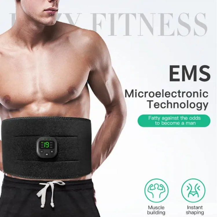 Intelligent EMS Fitness Belt Lazy Fat Dumping Belt Indoor Massage Training Abdominal Fitness Machine(Black) - Fitness Equipments by PMC Jewellery | Online Shopping South Africa | PMC Jewellery