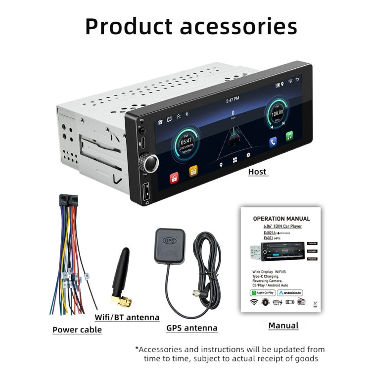 Car Universal Radio Wireless Bluetooth Hands-Free Android Navigation, Memory: 2+64G - Car MP3 & MP4 & MP5 by PMC Jewellery | Online Shopping South Africa | PMC Jewellery | Buy Now Pay Later Mobicred