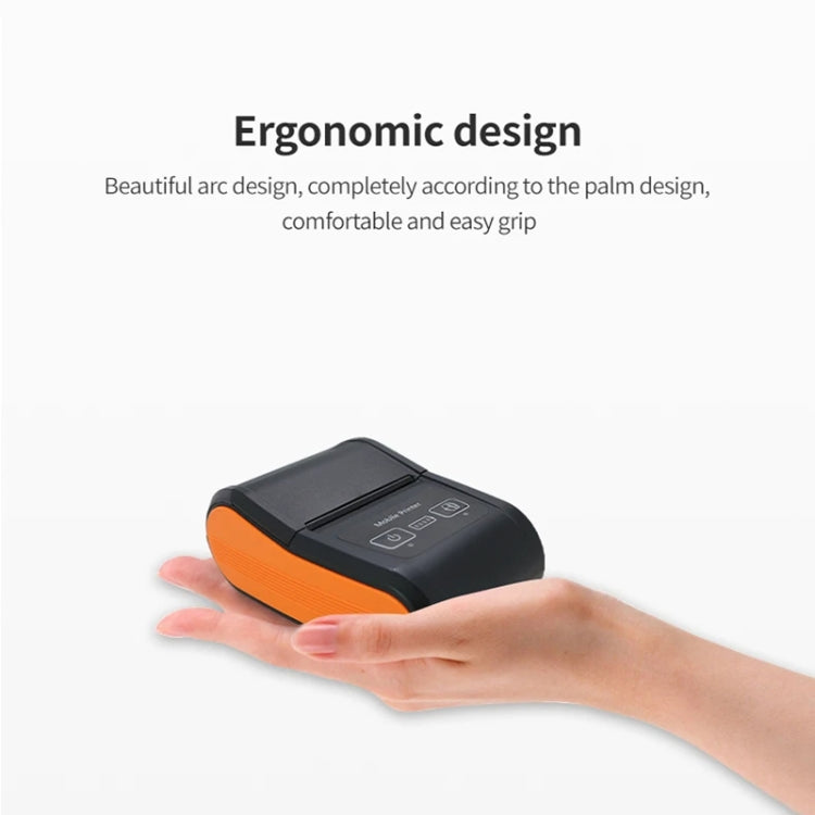 58mm Portable Logistics Takeaway Receipt Bluetooth Thermal Printer(EU Plug) - Printer by PMC TechLife | Online Shopping South Africa | PMC TechLife | Buy Now Pay Later Mobicred