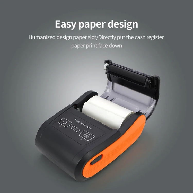58mm Portable Logistics Takeaway Receipt Bluetooth Thermal Printer(UK Plug) - Printer by PMC TechLife | Online Shopping South Africa | PMC TechLife | Buy Now Pay Later Mobicred