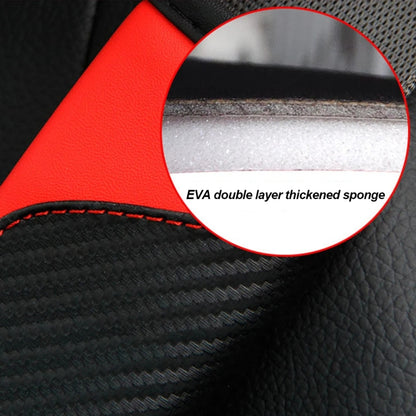 Car Seat Belt Cover Carbon Fiber Leather Auto Seat Shoulder Protection, Style: Crown Red - Seat Belts & Padding by PMC Jewellery | Online Shopping South Africa | PMC Jewellery | Buy Now Pay Later Mobicred