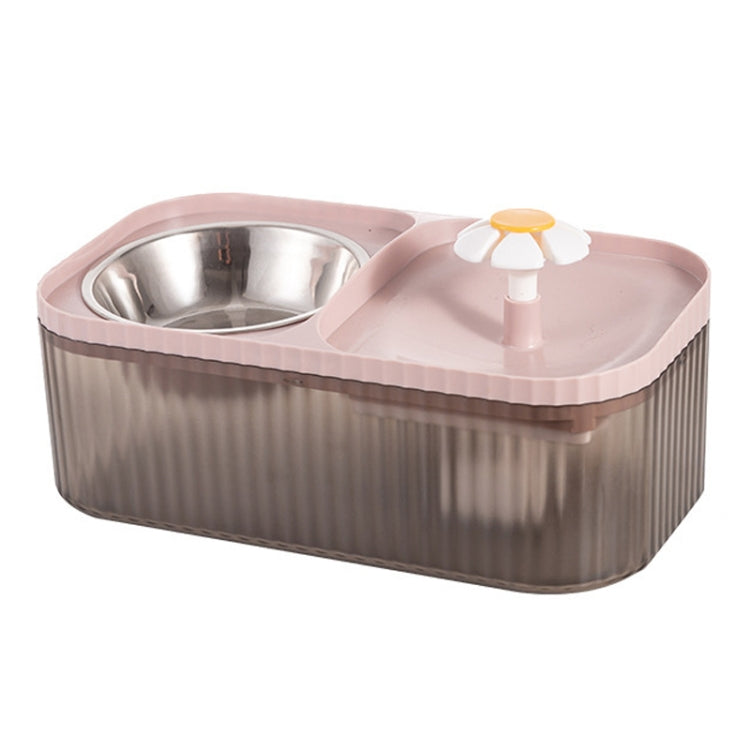 Feed Water Machine Automatic Feeder Cat Dog Drink Water Heater Pet Smart Feeding Bowl(Pink) - Drinking Fountain by PMC Jewellery | Online Shopping South Africa | PMC Jewellery