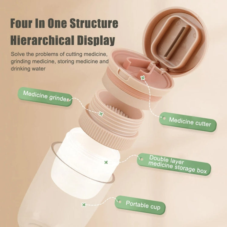 Portable 4 In 1 Mini Pill Box Multifunctional Cutting And Dispensing Device(Green) - free shipping - PMC TechLife - Order now!