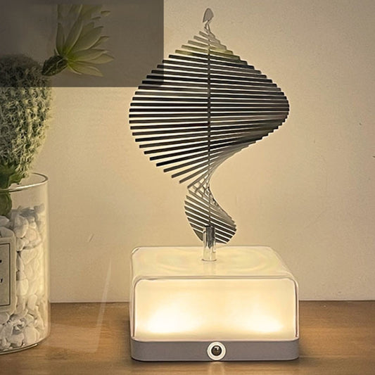 16 Colors 3D Rotating Bedside Lamp Night Light LED Rechargeable Ambient Light Decorative Ornament, Style: Oval - Night Lights by PMC Jewellery | Online Shopping South Africa | PMC Jewellery | Buy Now Pay Later Mobicred