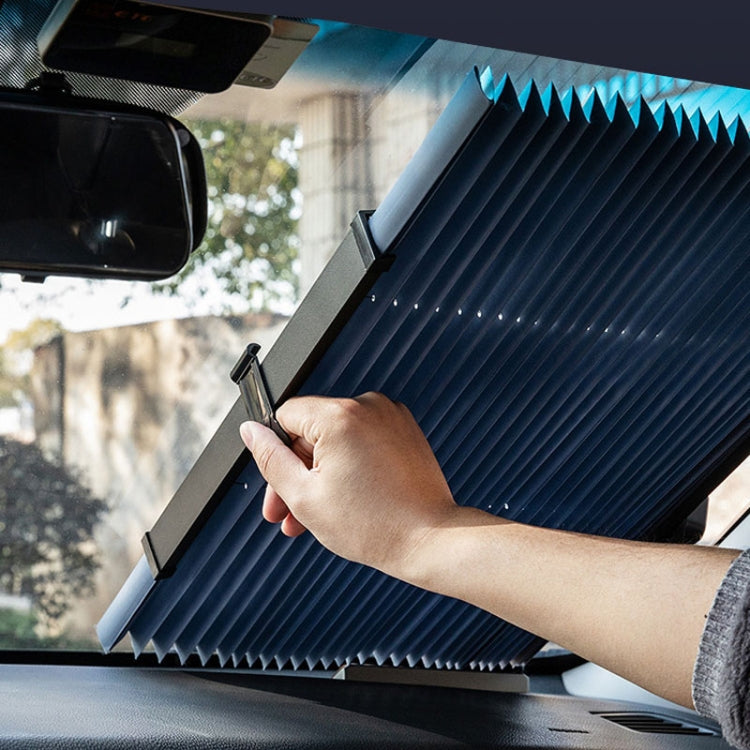 46 x 120cm Car Front Gear Auto Retractable Sunshade Household Pleated Window Covering - Sound & Heat Insulation Cotton by PMC Jewellery | Online Shopping South Africa | PMC Jewellery | Buy Now Pay Later Mobicred