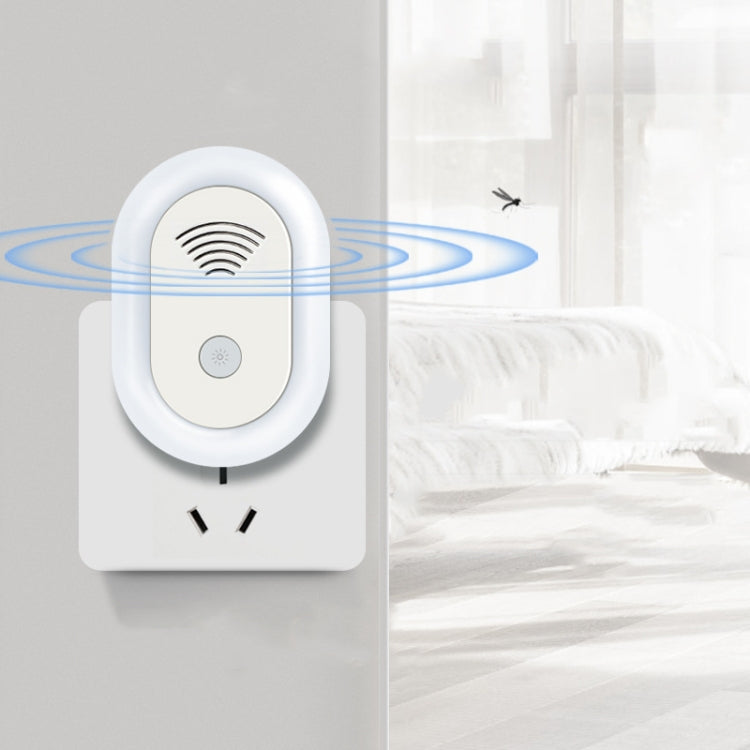 Adjustable Night Light Ultrasonic Mosquito Repeller Mini Home Electronic Mouse Repeller, Spec: US Plug(White) - Repellents by PMC TechLife | Online Shopping South Africa | PMC TechLife