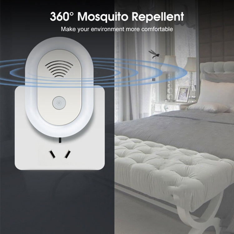 Adjustable Night Light Ultrasonic Mosquito Repeller Mini Home Electronic Mouse Repeller, Spec: US Plug(White) - Repellents by PMC TechLife | Online Shopping South Africa | PMC TechLife
