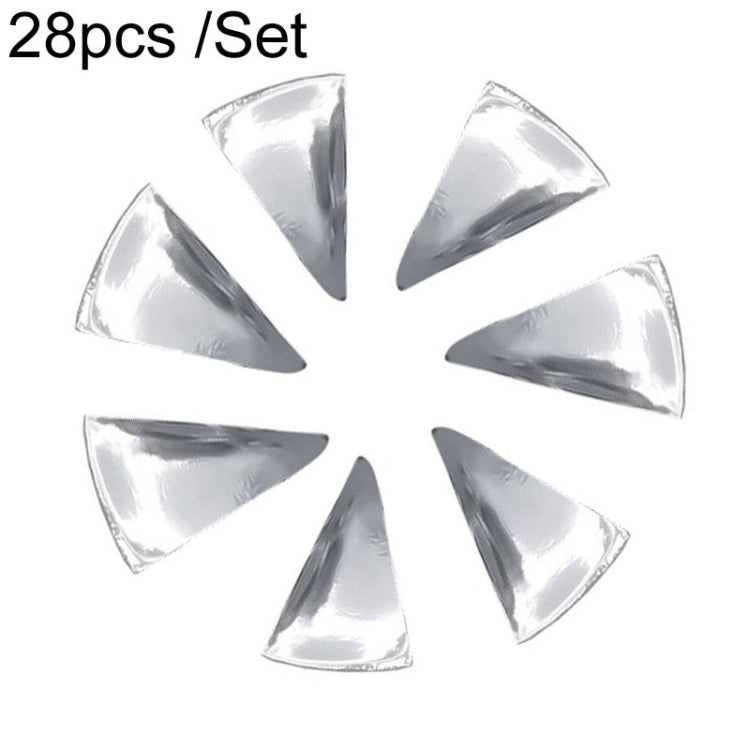 28pcs /Set For Tesla Model 3 Tire Sticker Modification Protective Film, Style: Electroplating Silver - Decorative Sticker by PMC TechLife | Online Shopping South Africa | PMC TechLife | Buy Now Pay Later Mobicred