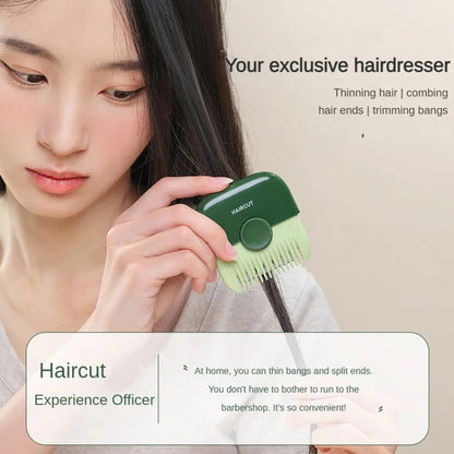 2 In 1 Hair Sharpener Comb Hair Clipper For Chopped Split Ends Cutting Thinning(Avocado Green) - Combs by PMC Jewellery | Online Shopping South Africa | PMC Jewellery | Buy Now Pay Later Mobicred