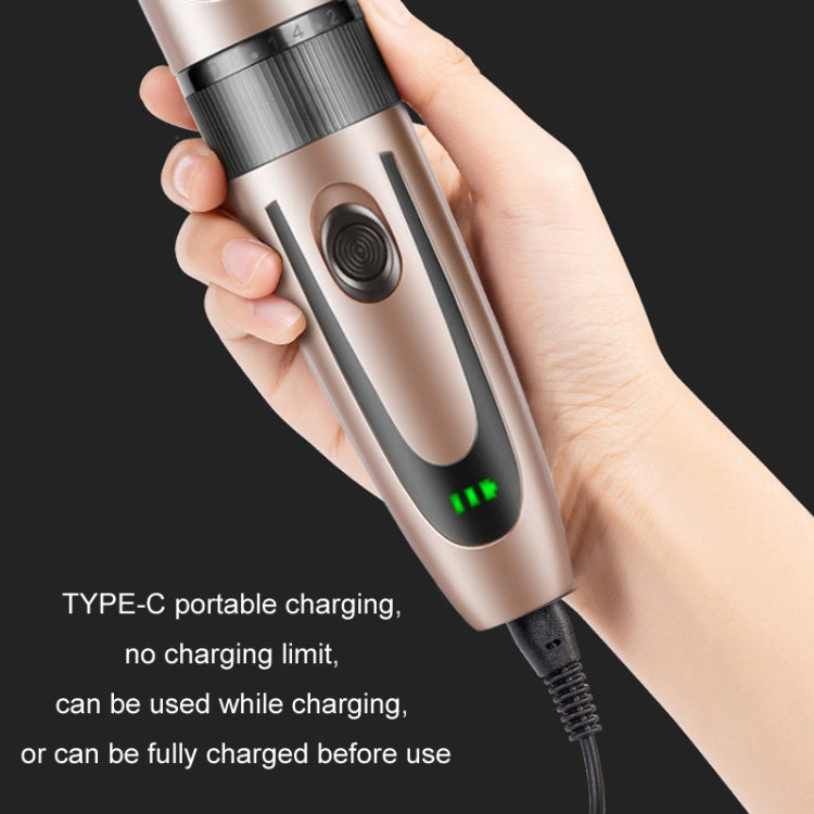 Rechargeable Hair Clipper Pet Shaver(Gold Black Pattern) - Electric Shavers by PMC TechLife | Online Shopping South Africa | PMC TechLife | Buy Now Pay Later Mobicred