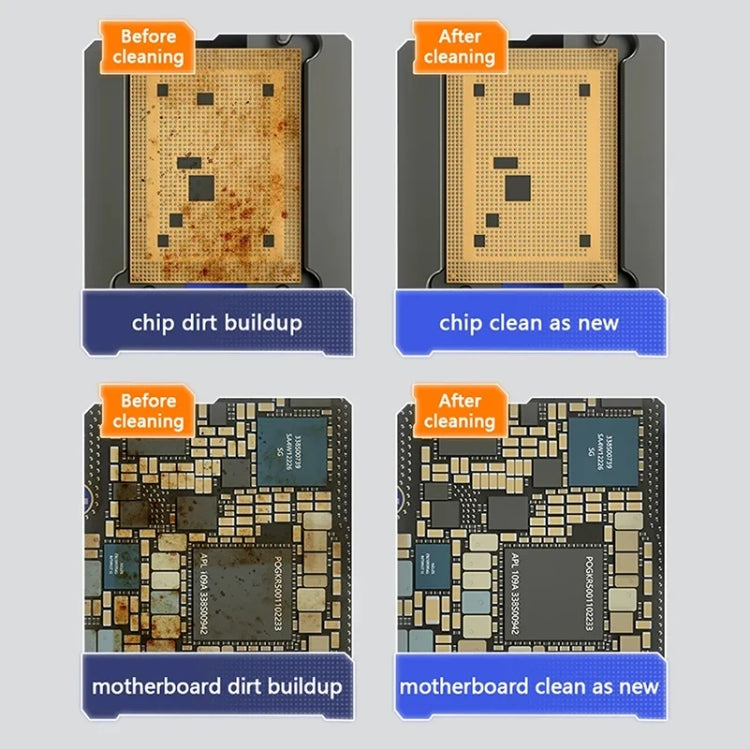 MECHANIC Cell Phone Motherboard Chip Degumming Brush PCB De-Tin Cleaning Cylinder Long Handle Brush, Style: Sideburns - Brushes by MECHANIC | Online Shopping South Africa | PMC Jewellery