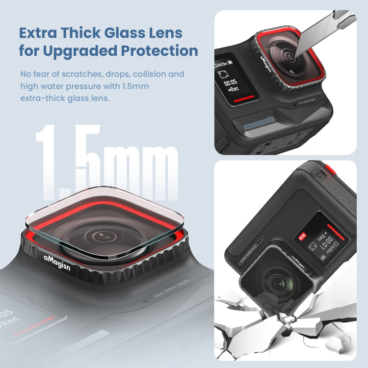 For Insta360 Ace CPL aMagisn Waterproof Filter Protective Goggles Sports Camera Accessories - Len Accessories by aMagisn | Online Shopping South Africa | PMC Jewellery | Buy Now Pay Later Mobicred