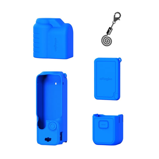 For DJI Osmo Pocket 3 AMagisn Silicone Protection Case Movement Camera Accessories, Style: 5 In 1 Blue - Case & Bags by aMagisn | Online Shopping South Africa | PMC Jewellery | Buy Now Pay Later Mobicred
