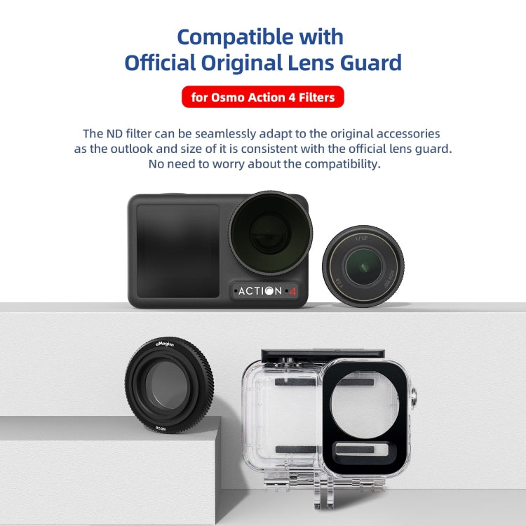 For DJI Osmo Action 4 AMagisn Waterproof Filter Sports Camera Accessories, Style: UV -  by aMagisn | Online Shopping South Africa | PMC Jewellery | Buy Now Pay Later Mobicred