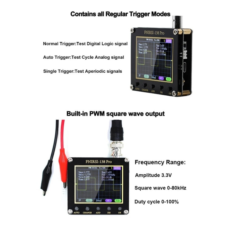 FNIRSI Handheld Small Teaching Maintenance Digital Oscilloscope, Specification: Upgrade Without Battery - Other Tester Tool by FNIRSI | Online Shopping South Africa | PMC Jewellery | Buy Now Pay Later Mobicred