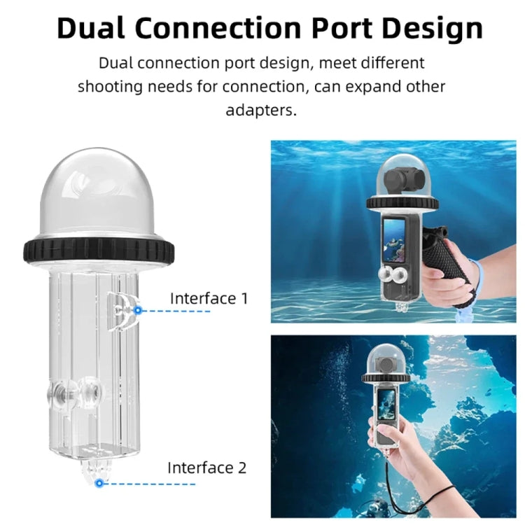 For DJI Osmo Pocket 3 BRDRC 40m Depth Waterproof Case Diving Housing Cover(Black Handle) - free shipping - PMC TechLife - Order now!