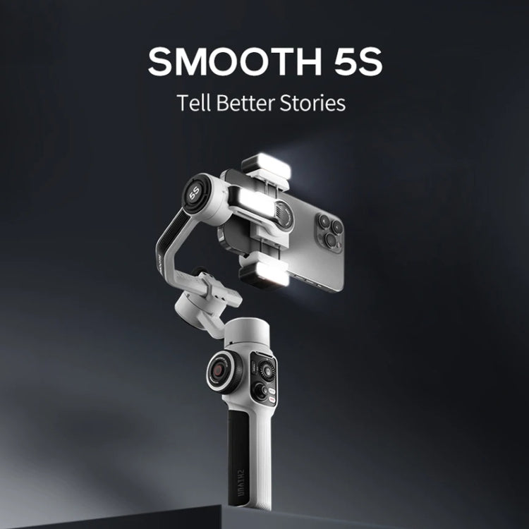 ZHIYUN Smooth 5S 3-Axis Smartphone Handheld Gimbals Stabilizer, Spec: Combo White - Handheld Gimbals by ZHIYUN | Online Shopping South Africa | PMC Jewellery
