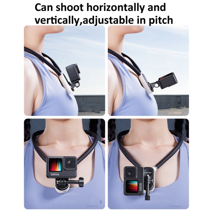 JOPREE Silicone Neck Mount Quick Release Holder For GoPro & Smartphone, Spec: 60cm Set 1 - Holder by JOPREE | Online Shopping South Africa | PMC Jewellery | Buy Now Pay Later Mobicred