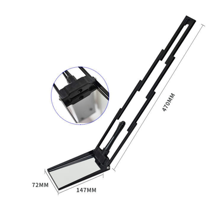 Mini Foldable Undercar Safety Inspection Mirror With LED - Inspection Tools by PMC TechLife | Online Shopping South Africa | PMC TechLife | Buy Now Pay Later Mobicred