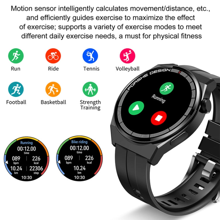 GT3Pro 1.28-Inch Health Monitoring Bluetooth Call Smart Watch With NFC, Color: Silver Steel - Smart Watches by PMC Jewellery | Online Shopping South Africa | PMC Jewellery