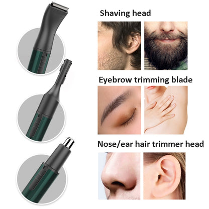 MARSKE  MS-7111 3 In 1 Electric Nose Hair Trimmer Type-C Rechargeable Grooming Instrument(Black) - Hair Removal by MARSKE | Online Shopping South Africa | PMC Jewellery | Buy Now Pay Later Mobicred