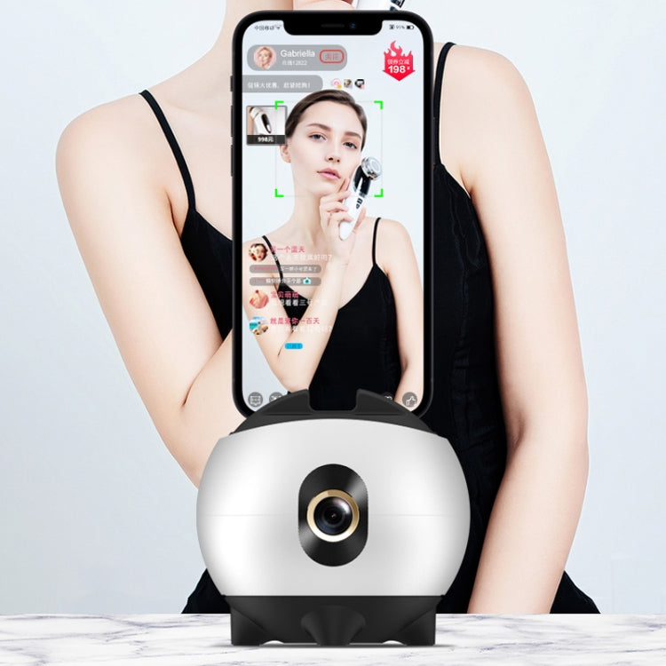 Hishell Rechargeable AI Face Intelligent Follow Shot Gimbal Cell Phone Live Streaming Video Stabilizer(White) - Handheld Gimbals by Hishell | Online Shopping South Africa | PMC Jewellery | Buy Now Pay Later Mobicred