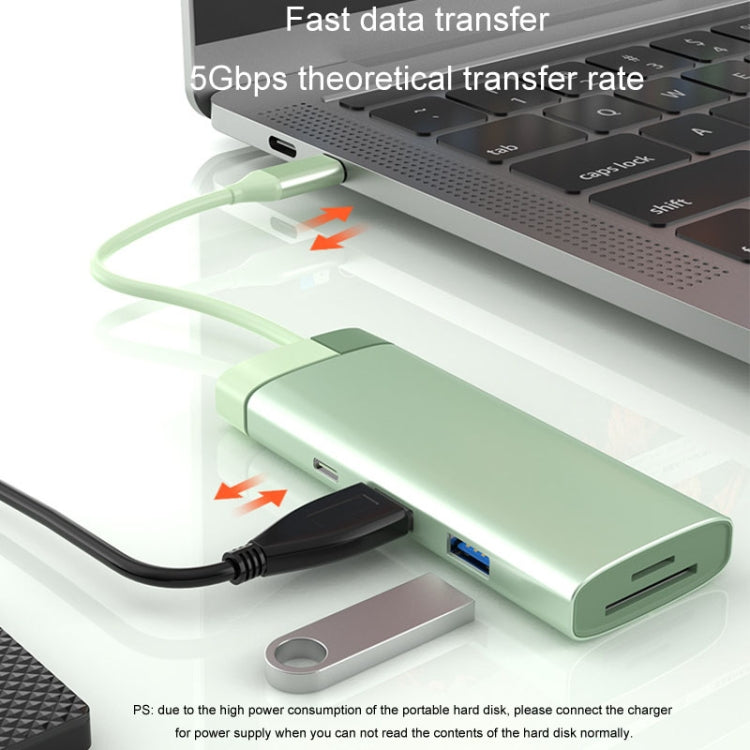 BS7A 7 In 1 Type-C Docking Station Multi-Function USB Hub Docking Station Converter(Gray) - USB HUB by PMC Jewellery | Online Shopping South Africa | PMC Jewellery | Buy Now Pay Later Mobicred