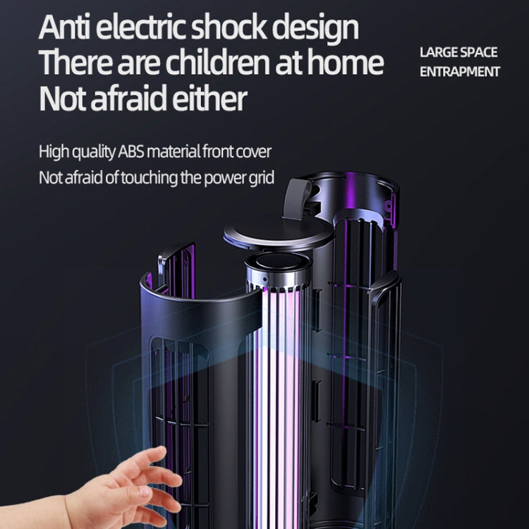 D9 Portable UV Anti Mosquito Lamp Rechargeable Mute Fly Trap with 3-speed Timing(Black) - Repellents by PMC TechLife | Online Shopping South Africa | PMC TechLife | Buy Now Pay Later Mobicred