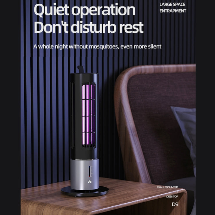 D9 Portable UV Anti Mosquito Lamp Rechargeable Mute Fly Trap with 3-speed Timing(Black) - Repellents by PMC TechLife | Online Shopping South Africa | PMC TechLife | Buy Now Pay Later Mobicred