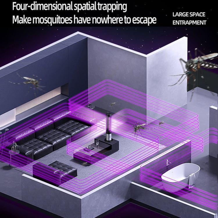 D9 Portable UV Anti Mosquito Lamp Rechargeable Mute Fly Trap with 3-speed Timing(Black) - Repellents by PMC TechLife | Online Shopping South Africa | PMC TechLife | Buy Now Pay Later Mobicred