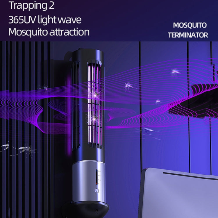 D9 Portable UV Anti Mosquito Lamp Rechargeable Mute Fly Trap with 3-speed Timing(Black) - Repellents by PMC TechLife | Online Shopping South Africa | PMC TechLife | Buy Now Pay Later Mobicred