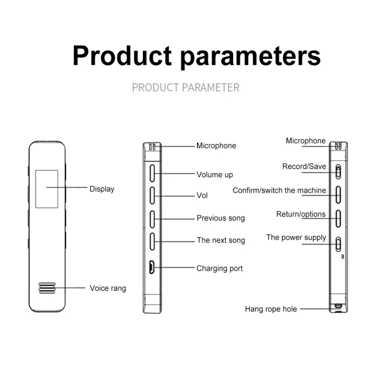G1 0.96-Inch IPS Color Screen HD Smart Mini Noise Reduction Timer Recorder, Capacity: 16GB - Recording Pen by PMC TechLife | Online Shopping South Africa | PMC TechLife | Buy Now Pay Later Mobicred