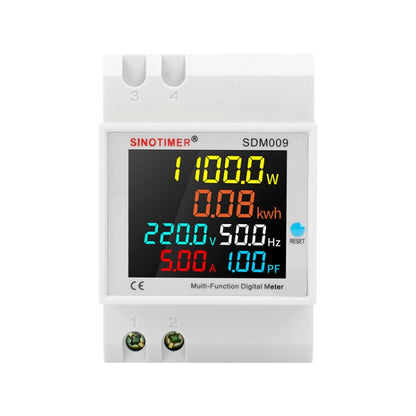 SINOTIMER SDM009 Din Rail Single-Phase Voltage Current Frequency Power Factor Electricity Multifunctional Meter, Model: AC250-450V External - Current & Voltage Tester by SINOTIMER | Online Shopping South Africa | PMC Jewellery | Buy Now Pay Later Mobicred