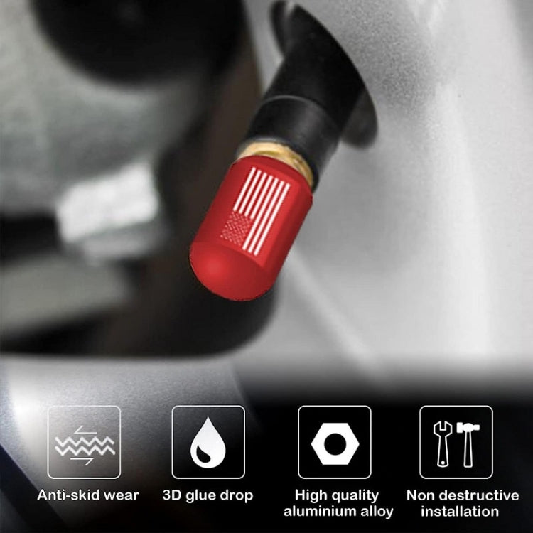 4pcs /Set Car Tire Capsule Aluminum Alloy Screw Dustproof Valves(Blue) - Tire Valve Caps by PMC TechLife | Online Shopping South Africa | PMC TechLife | Buy Now Pay Later Mobicred