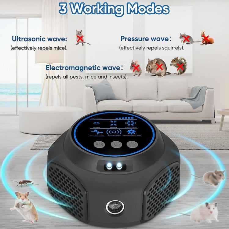 219 Intelligent Ultrasonic Multi-dimensional Frequency Conversion Home Indoor Mouse Repeller(White) - Repellents by PMC TechLife | Online Shopping South Africa | PMC TechLife | Buy Now Pay Later Mobicred
