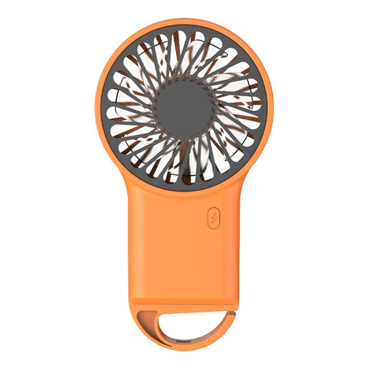 Handheld Foldable Desktop USB Rechargeable Mini Fan Mountaineering Hook Mute Fan(Orange) - Electric Fans by PMC Jewellery | Online Shopping South Africa | PMC Jewellery | Buy Now Pay Later Mobicred