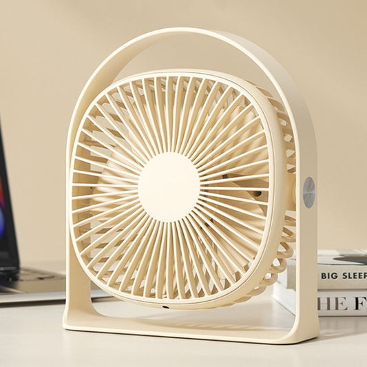 Lightweight USB Charging Nightlight Desktop Fan Summer Office Student Outdoor Multifunctional Small Fan(Beige) - Electric Fans by PMC Jewellery | Online Shopping South Africa | PMC Jewellery | Buy Now Pay Later Mobicred