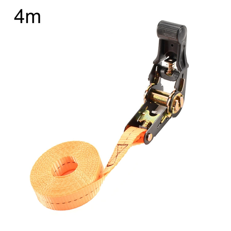 Motorcycle Ratchet Tensioner Cargo Bundling And Luggage Fixing Straps, Specification: Orange 4m - Towing Bars by PMC Jewellery | Online Shopping South Africa | PMC Jewellery | Buy Now Pay Later Mobicred