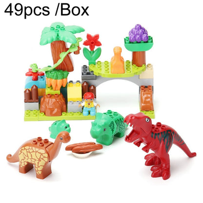 A10 49pcs /Box Children Dinosaur Building Block Paradise Large Particle Assembly Household Toys - Building Blocks by PMC Jewellery | Online Shopping South Africa | PMC Jewellery | Buy Now Pay Later Mobicred