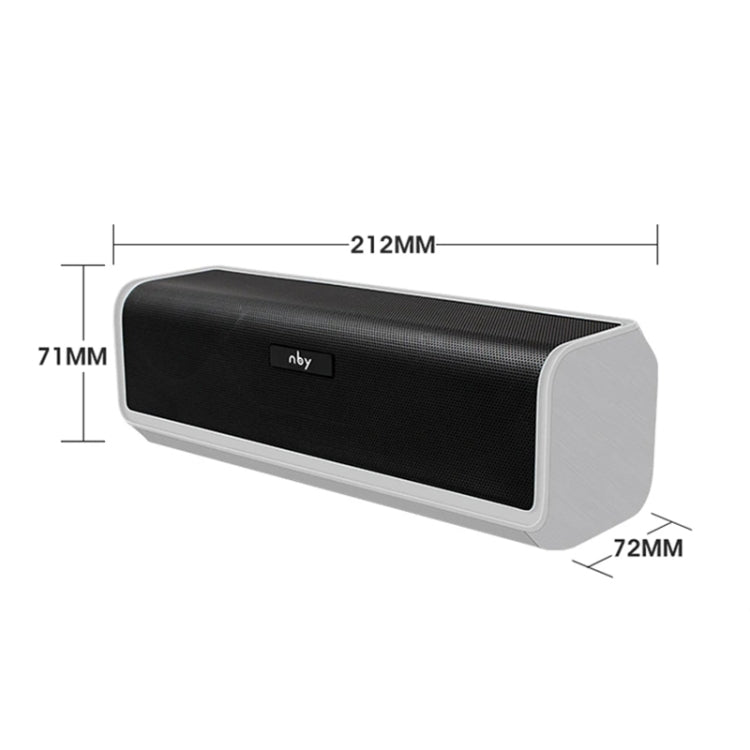 NBY 6690 TWS Couplet FM Multifunctional Desktop Plug-in Card Bluetooth Speaker(Black) - Desktop Speaker by NBY | Online Shopping South Africa | PMC Jewellery | Buy Now Pay Later Mobicred