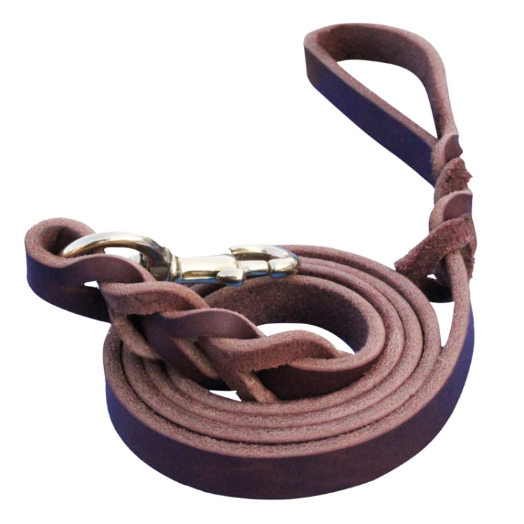 1.2 x 300cm Pet Outing Cowhide Towing Leash Dog Training Harness(Iron Hook) - Leashes & Chest Strap by PMC TechLife | Online Shopping South Africa | PMC TechLife | Buy Now Pay Later Mobicred