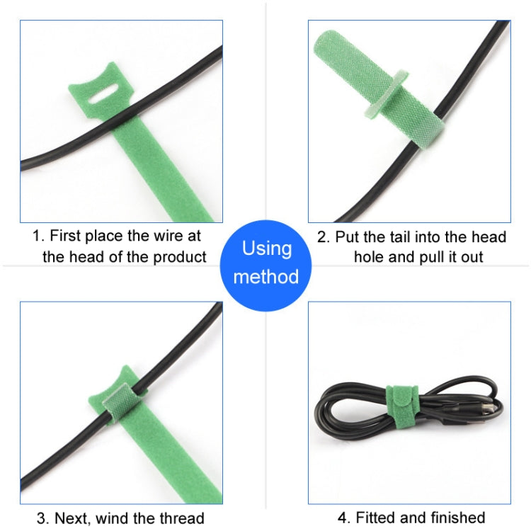 20pcs Nylon Fixed Packing Tying Strap Data Cable Storage Bundle, Model: 10 x 100mm Green - Cable Organizer by PMC Jewellery | Online Shopping South Africa | PMC Jewellery | Buy Now Pay Later Mobicred