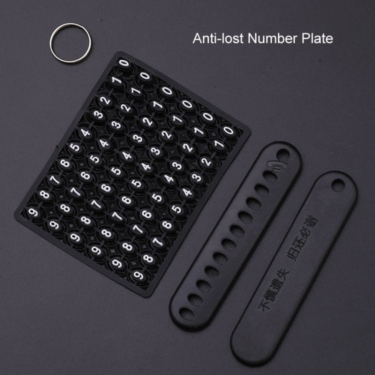 For Citroen Car Key Cover Multifunctional Keychain Anti-lost Number Plate(B) - free shipping - PMC TechLife - Order now!
