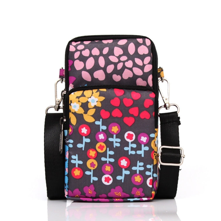 Printed Crossbody Mobile Phone Bag Mini Wallet With Arm Band, Style: Small Tree Bud - Single-shoulder Bags by PMC TechLife | Online Shopping South Africa | PMC TechLife | Buy Now Pay Later Mobicred