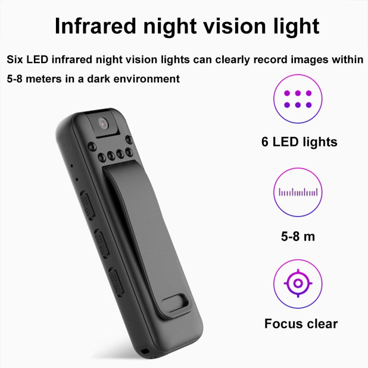 Mrobo D3 1080P Rotating Camera HD Infrared Night Recording Pen, Size: No Memory(Black) - Recording Pen by Mrobo | Online Shopping South Africa | PMC TechLife | Buy Now Pay Later Mobicred